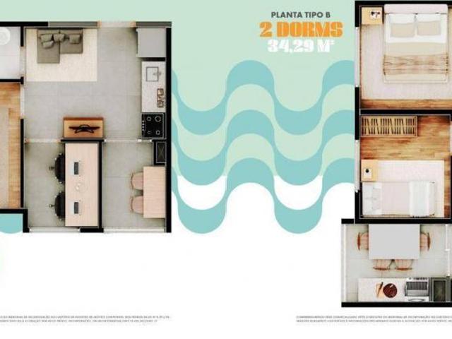 Apartamento em Jardim Francisco Mendes, São Paulo/SP de 34m² 2 quartos à venda por R$ 328.000,00