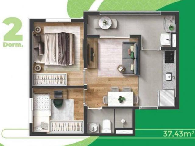 Apartamento em Jardim Peri Peri, São Paulo/SP de 37m² 2 quartos à venda por R$ 297.000,00