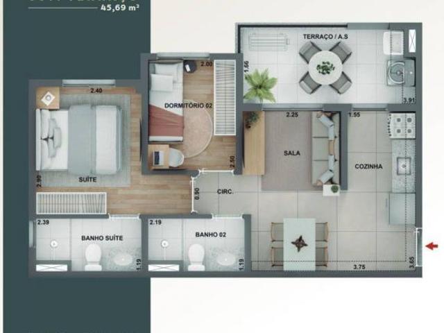 Apartamento em Lapa de Baixo, São Paulo/SP de 46m² 2 quartos à venda por R$ 480.000,00