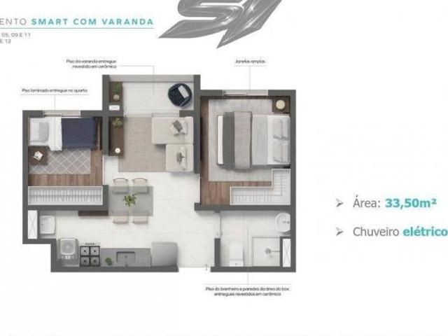 Apartamento em Lapa, São Paulo/SP de 33m² 2 quartos à venda por R$ 319.000,00