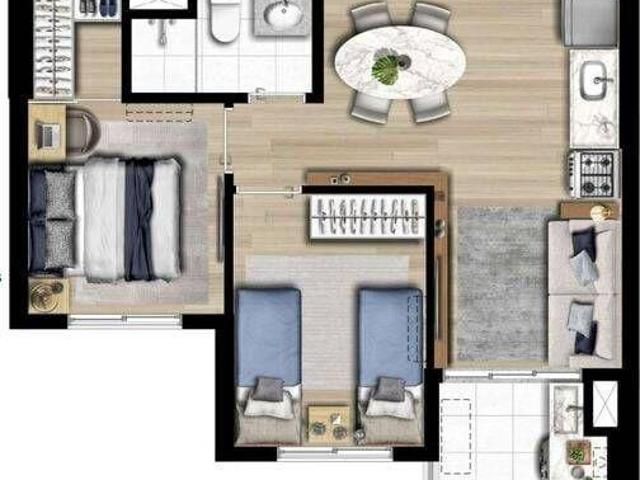 Apartamento em Lapa, São Paulo/SP de 41m² 2 quartos à venda por R$ 375.000,00