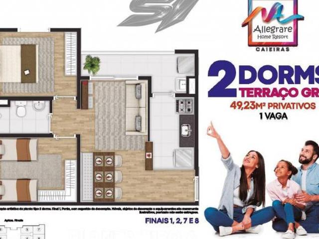 Apartamento em Laranjeiras, Caieiras/SP de 49m² 2 quartos à venda por R$ 299.000,00