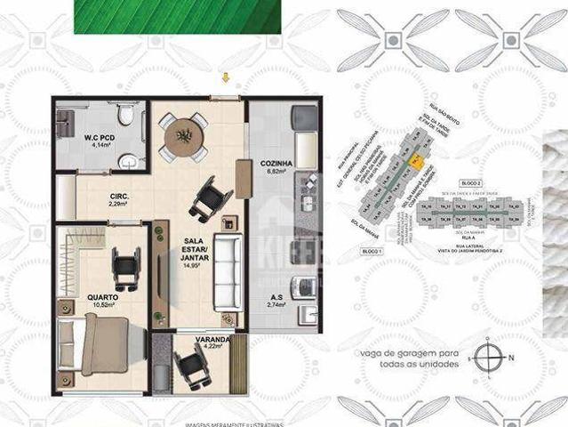 Apartamento em Pendotiba, Niterói/RJ de 53m² 1 quartos à venda por R$ 349.900,01