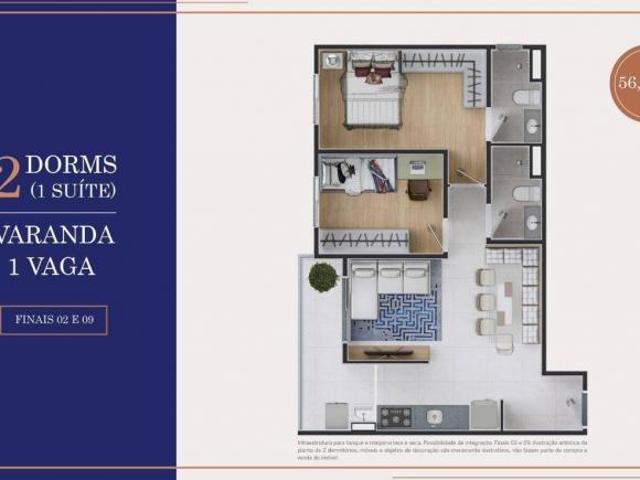 Apartamento em Parque Artur Alvim, São Paulo/SP de 56m² 2 quartos à venda por R$ 470.000,00