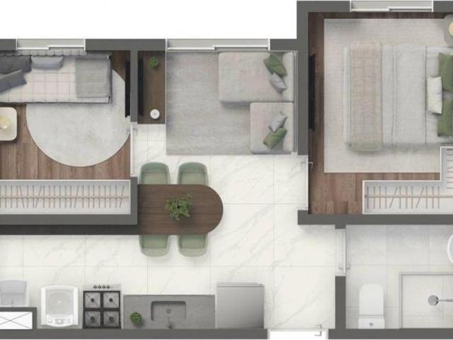 Apartamento em Parque Residencial da Lapa, São Paulo/SP de 31m² 2 quartos à venda por R$ 280.000,00