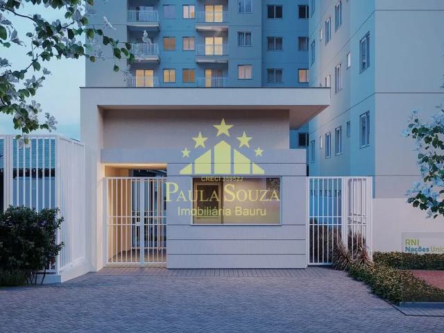 Apartamento em Parque Residencial das Camélias, Bauru/SP de 46m² 2 quartos à venda por R$ 260.490,00