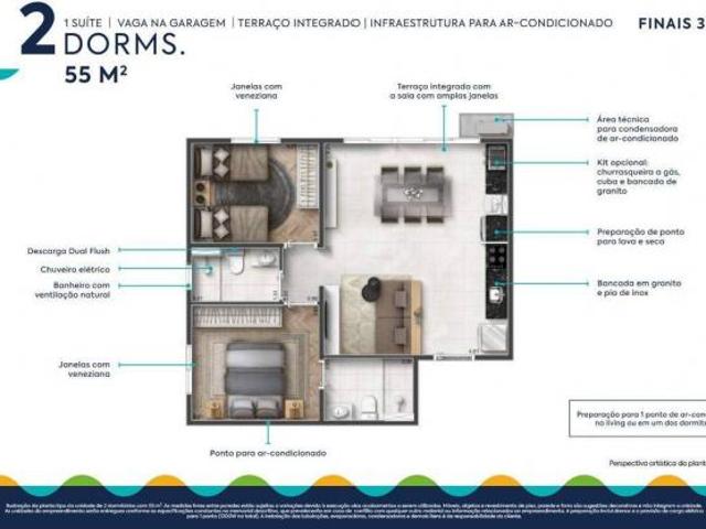 Apartamento em Parque Residencial Itapeti, Mogi das Cruzes/SP de 55m² 3 quartos à venda por R$ 440.0