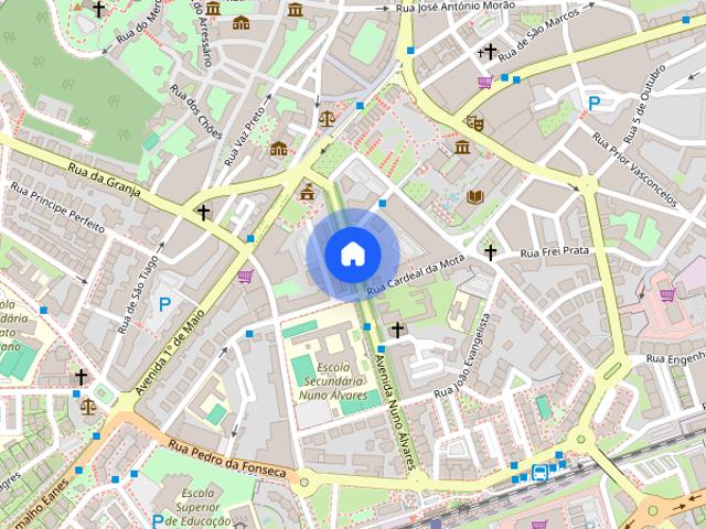 Apartamento em predio sossegado totalmente mobilado