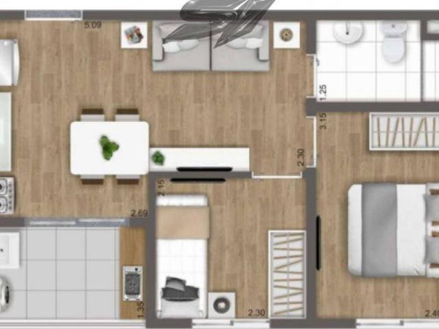Apartamento em Socorro, São Paulo/SP de 38m² 2 quartos à venda por R$ 304.000,00