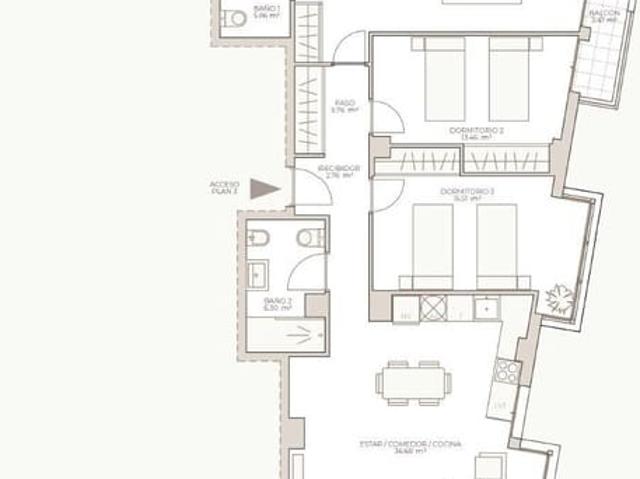 Apartamento en venta en València, Valencia Costa Valencia