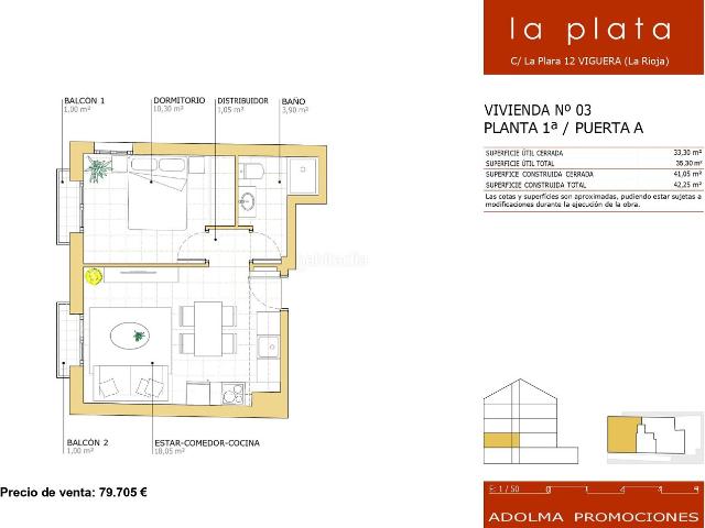 Apartamento en venta en Viguera. Promoción obra Nueva Construcción. Apartamentos.