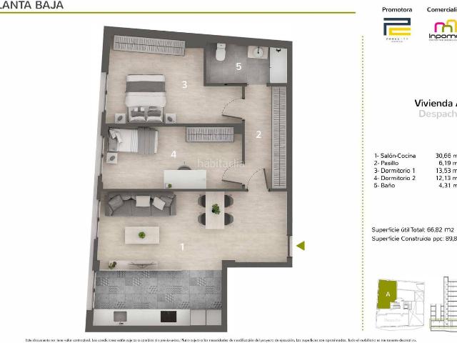 Apartamento en venta en Badajoz, Pardaleras. NUEVA PROMOCIÓN EN LA AUTOPISTA, BADAJOZ LA ESTABAS ESPERANDO!. Apartamentos.