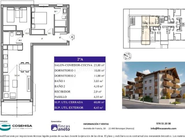 Apartamento en venta en Benasque. LITEROLA 2ºA. Apartamentos.