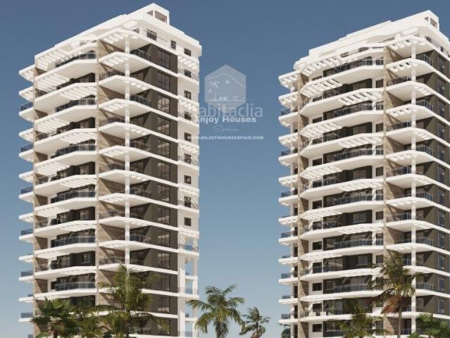 Apartamento en venta en Calp, Marisol Park Ortembach Los Almendros. Exclusivo Apartamento en Planta 14 con Terraza y Vistas al Mediterráneo y Las Salinas. Apartamentos.