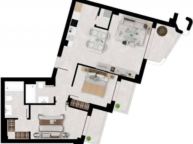 Apartamento en venta en construcción en Benahavís Málaga