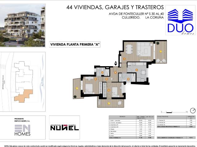 Apartamento en venta en Culleredo, Portádego Vilaboa Norte. EDIFICIO DUO HOMES CULLEREDO A CORUÑA. Apartamentos.