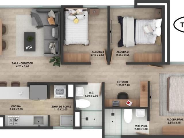Apartamento En Venta En El Carmen De Viboral V157287