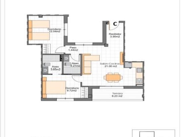 Apartamento en Venta en Pagan, Lo Murcia