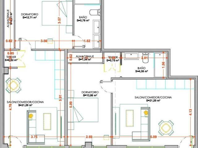 Apartamento en Venta en Rollo Puente Ladrillo