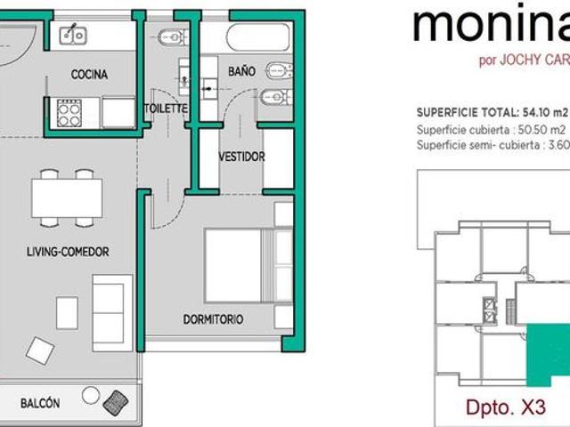 Apartamento en alquiler en Castelar