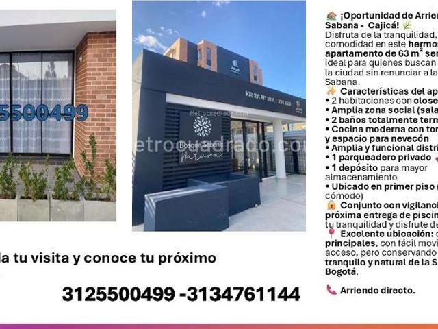Apartamento en Arriendo, calahorra, Cajicá