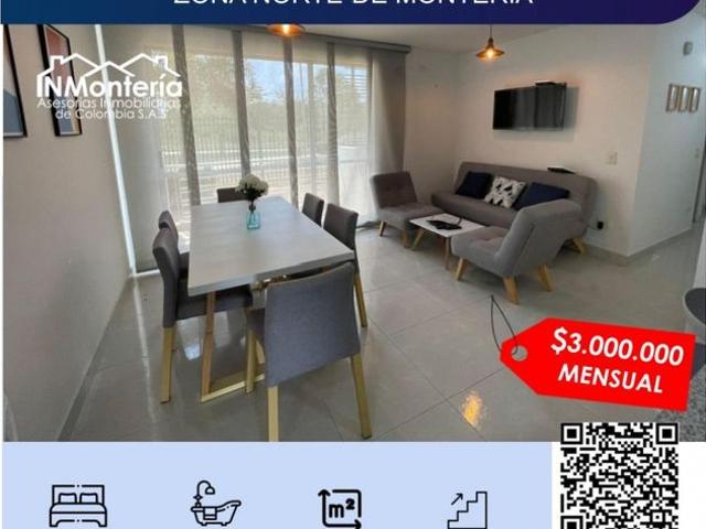 Apartamento en arriendo Calle 63 3 46, Los Alcázares, Montería, Córdoba, Col