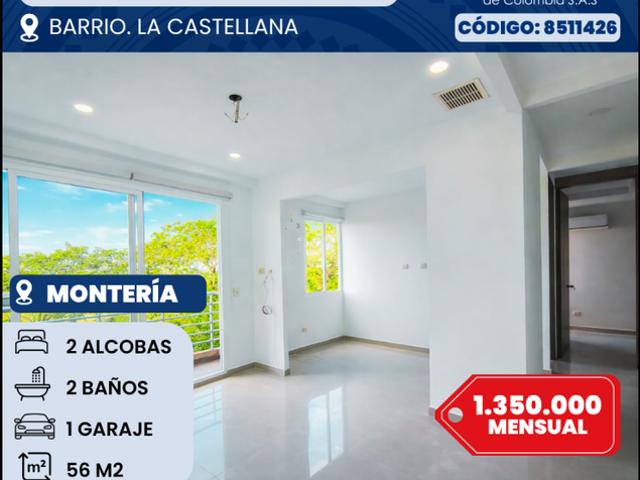 Apartamento en arriendo Calle 61a, La Castellana, Comuna 8, Perímetro Urbano Montería, Centro, Córdoba, Rap Caribe, 230002, Colombia