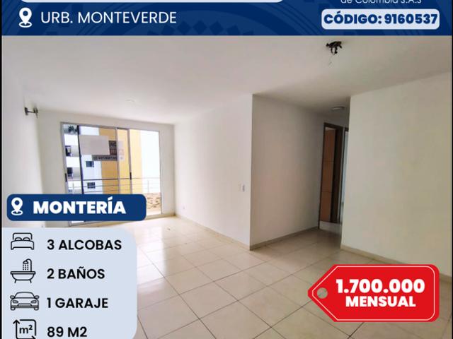 Apartamento en arriendo Calle 61a, La Castellana, Comuna 8, Perímetro Urbano Montería, Centro, Córdoba, Rap Caribe, 230002, Colombia
