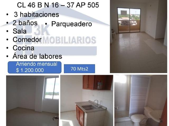 Apartamento en arriendo o venta, Cevillar