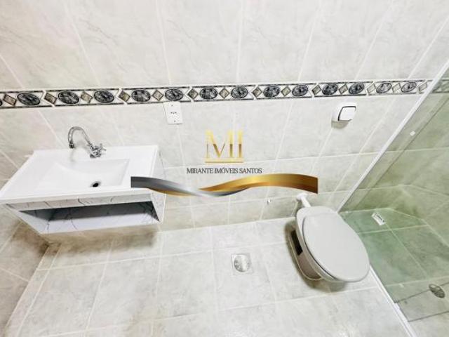 Apartamento Estuário Santos, 2 quartos, garagem demarcada, sala dois ambientes, cozinha, lavanderia