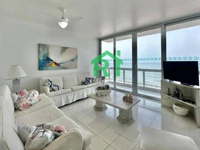 Apartamento frente mar, vista mar, 3 dormitórios 2 suítes, 2 vagas, Pitangueiras, Guarujá/SP
