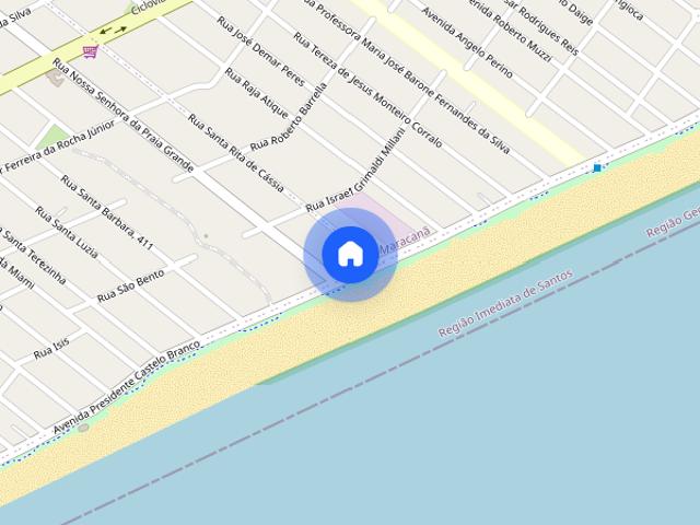 apartamento frente para o mar em vila caiçara