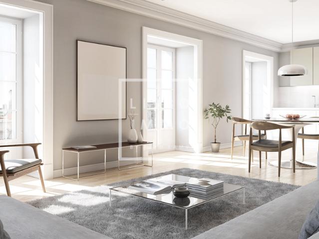 Apartamento luxuoso T2, 110 m², terraço, Avenidas Novas