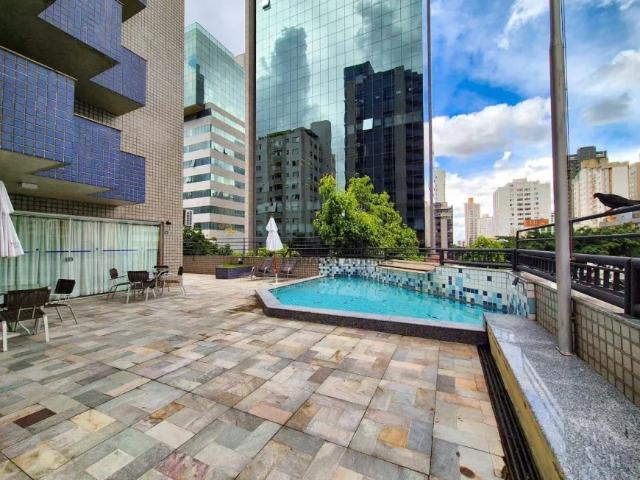 Apartamento mobiliado 1 quarto, com varanda para alugar, 47 m² Funcionários Belo Horizonte/MG