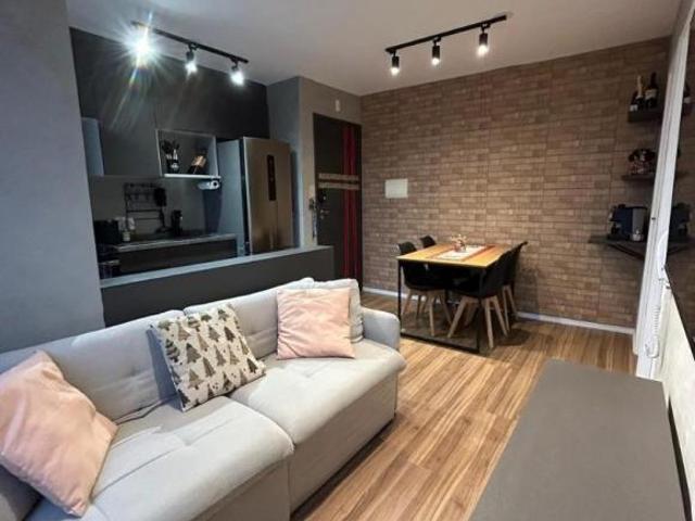 Apartamento Mobiliado à Venda Na Vila Nova das Belezas Com 1 Dormitório Varanda Andar Alto