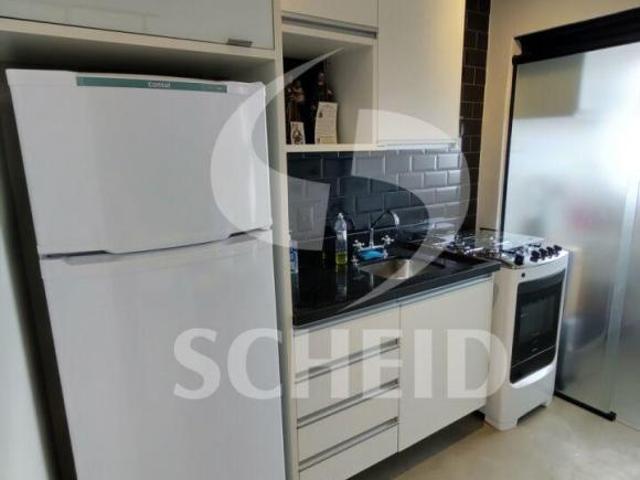 Apartamento mobiliado à venda na Granja Julieta 38m², 1 dormitório e 1 vaga