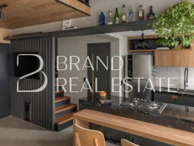 Apartamento mobiliado à venda no Brooklin Paulista, 50m² 1 suíte, 1 vaga!