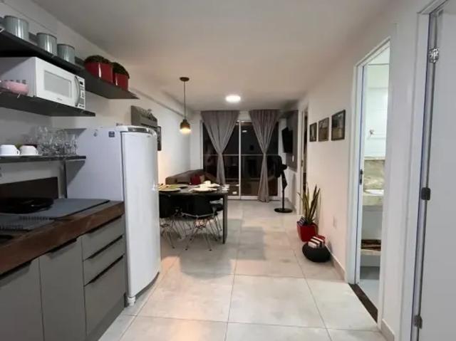 Apartamento mobiliado Beira Mar no Cabo Branco | 50m² | 2 Quartos | 1 Vaga