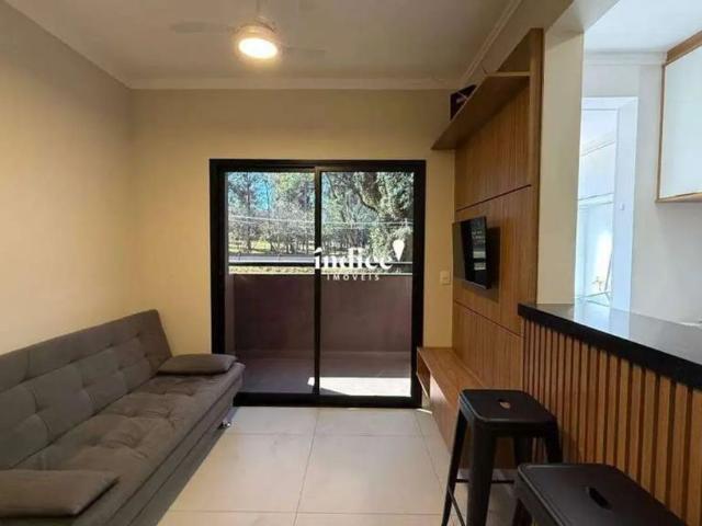 Apartamento mobiliado de 1 suíte para alugar no Jardim Recreio, Ribeirão Preto