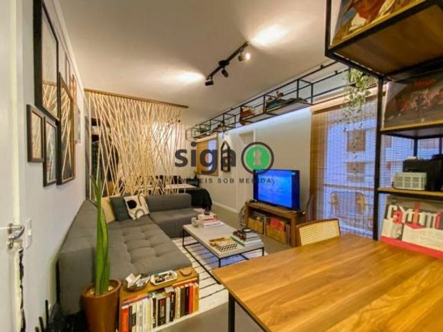 Apartamento mobiliado de 40m² à venda na Vila Olímpia porteira fechada