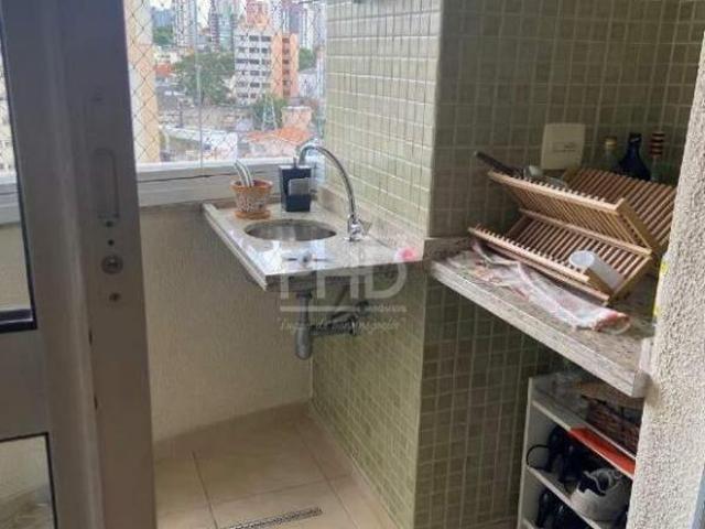 Apartamento Mobiliado no Centro de Santo André com 2 Dormitórios, Suíte, Amplo Terraço Gourmet e Laz