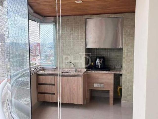 Apartamento Mobiliado no Centro de Santo André com 3 Dormitórios, Suíte, Amplo Terraço Gourmet e Laz