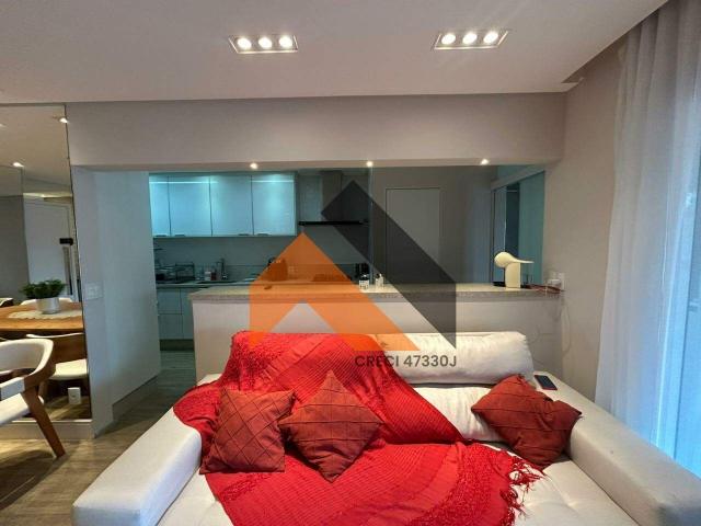 Apartamento mobiliado para locação com 3 suítes, 2 vagas 124m² com sacada gourmet e lazer bairro Jardim São Caetano São Caetano do Sul/SP | Cód.: 1252