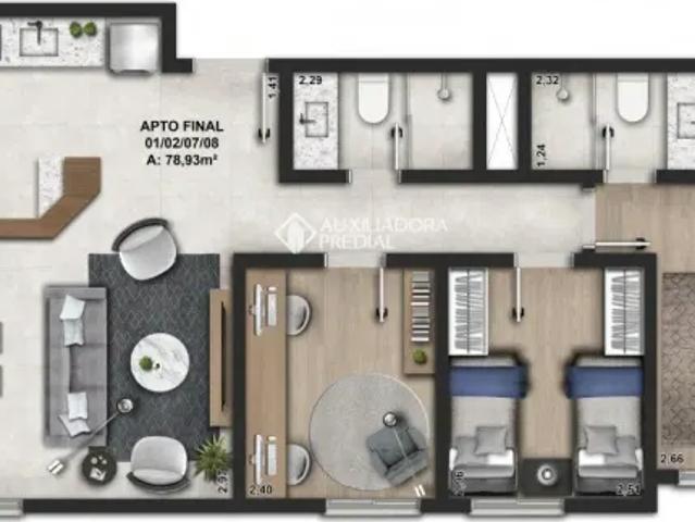 Apartamento no bairro Centro