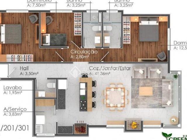 Apartamento no bairro Tirol