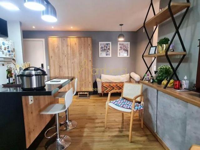Apartamento no Brooklin com 2 quartos sendo 1 suíte e 1 vaga fixa de garagem