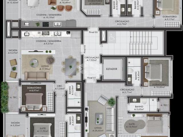 Apartamento no centro de Torres