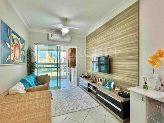 Apartamento no Guarujá, Enseada, com Vista Parcial para o Mar, 3 Quartos e Varanda Gourmet Mercuri