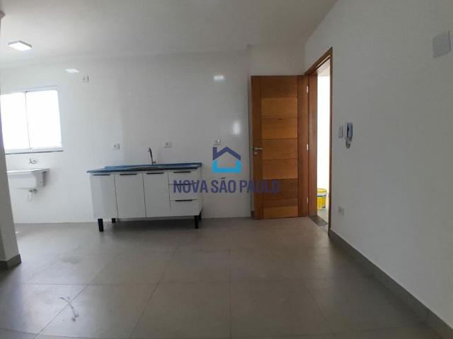 Apartamento Novo, bairro Saúde Com 01 Dormitório, sala, Cozinha, Wc, Área de Serviço