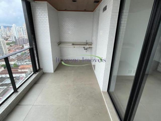 Apartamento Novo com Varanda Gourmet, 1 Suíte e lazer completo no Boqueirão em Santos / SP